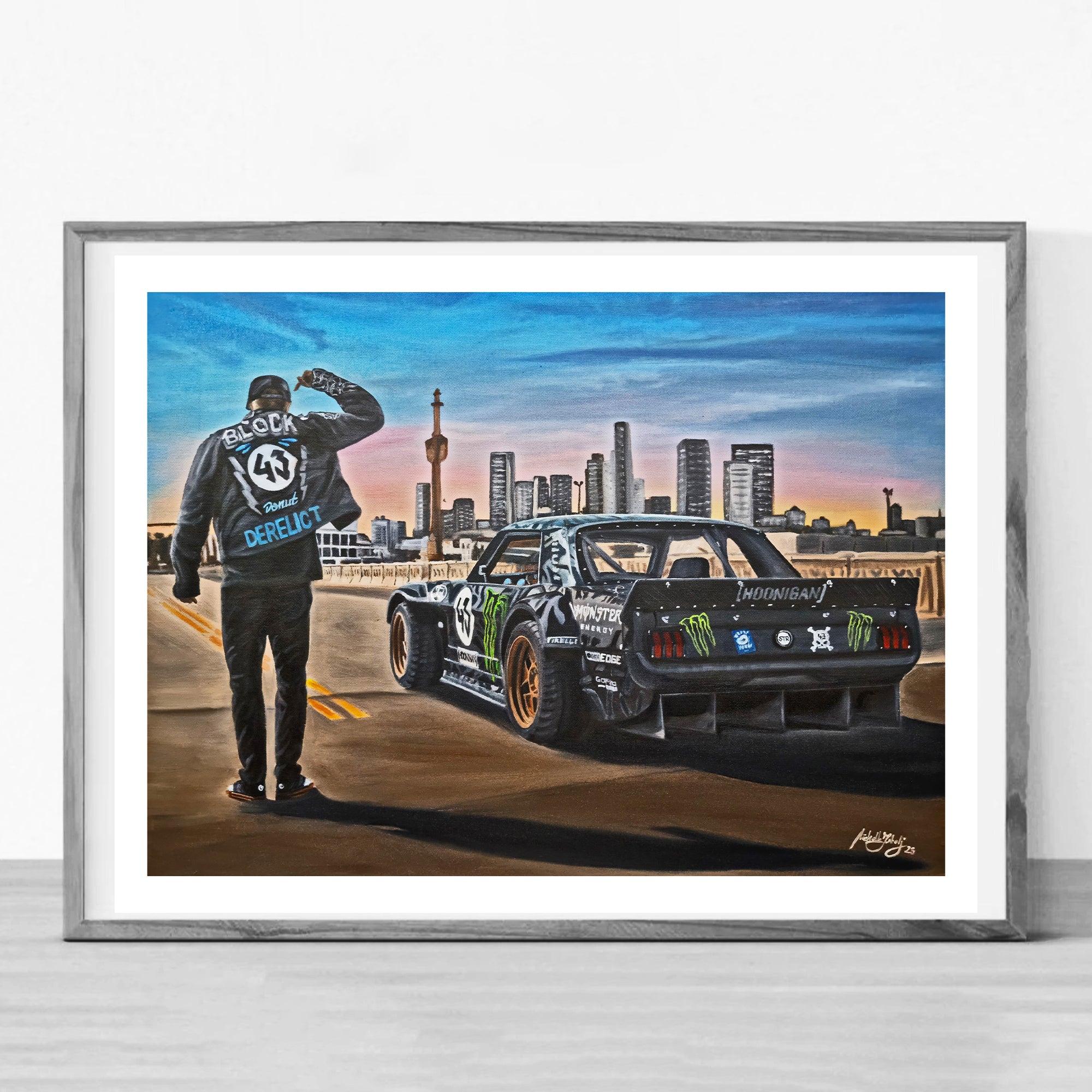Ken Block Painting Limited Edition Canvas Print – Michelle Jakelj