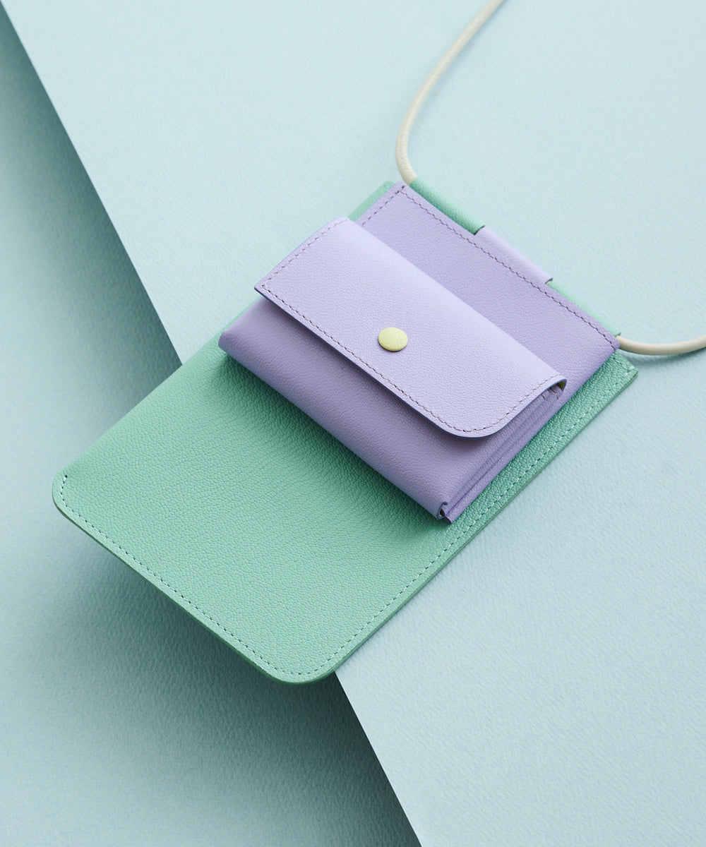 Phone Shoulder Wallet - Jade green × MULTI COL – MOLINI（モリニ