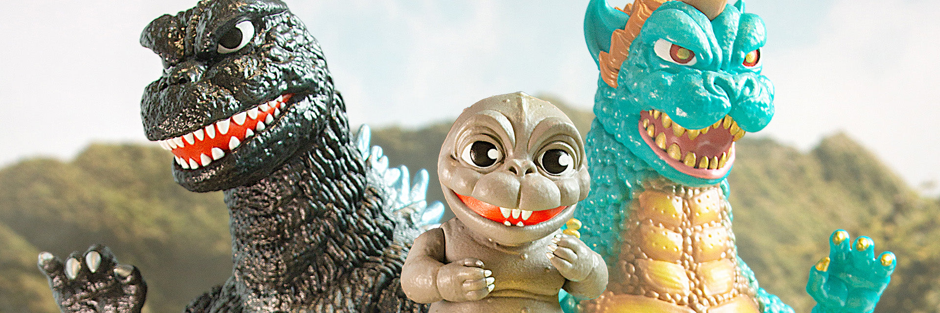 ALL MONSTERS ATTACK – Soft Vinyl Figure Set – Timed Edition (On