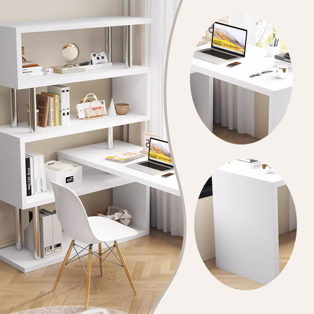 勉強机,パソコンデスク,学習デスク,作業デスク,在宅勤務,本棚付き,大