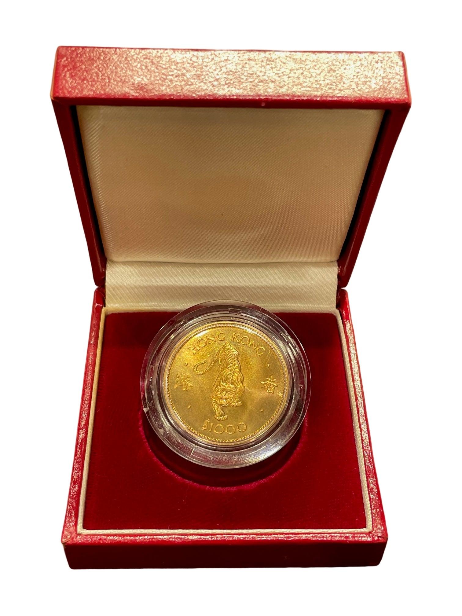 香港 1000ドル金貨 虎年 1986年 – 野崎コイン