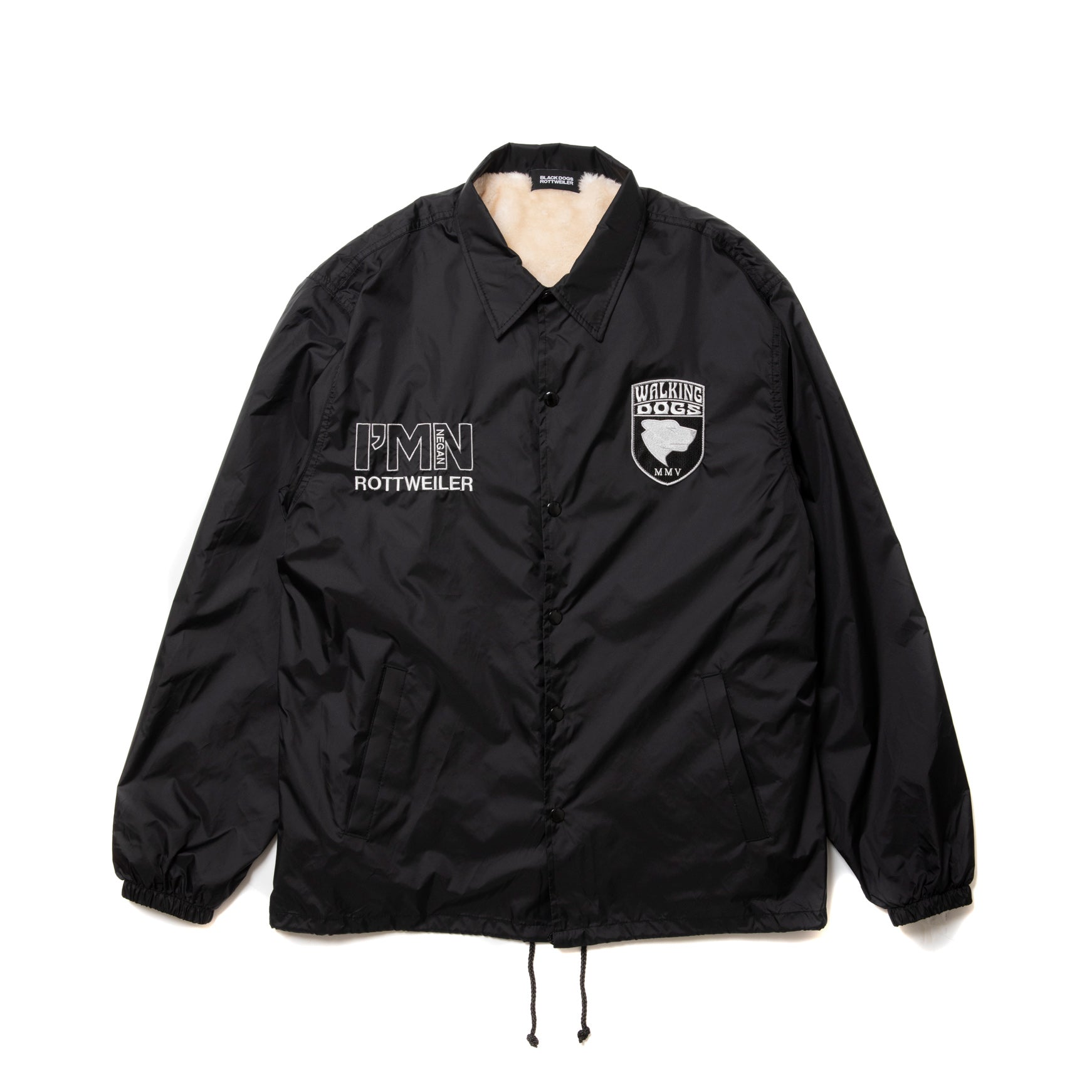 SALE】ROTTWEILER ロットワイラー WALKING DOG COACH JACKET - BLACK