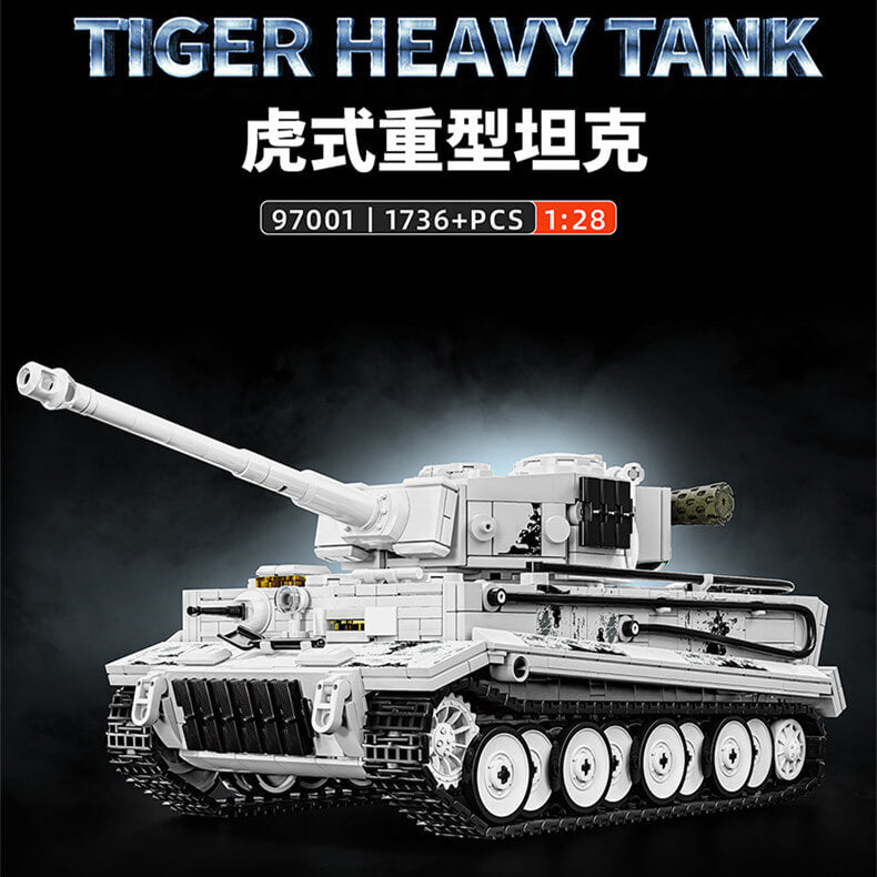 12GO 97001 Tiger tank snow paint-Afobrick