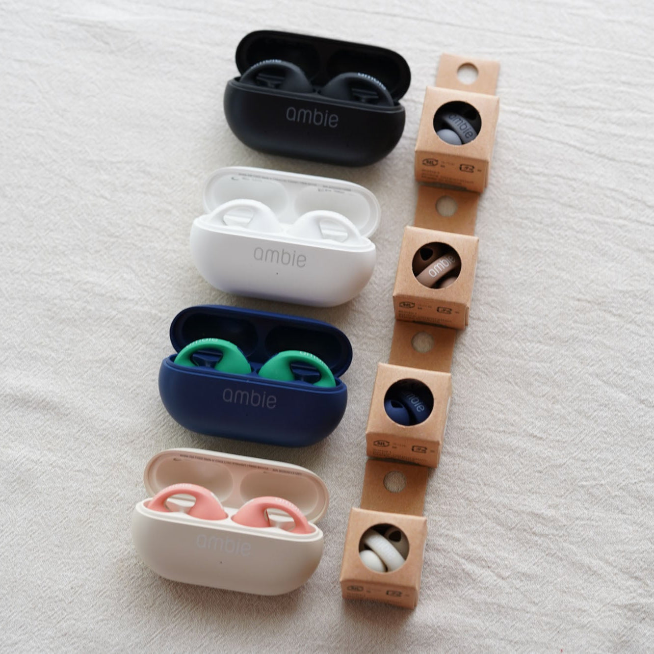 ambie sound earcuffs AM-TW02イヤーカフイヤホンスターターセット