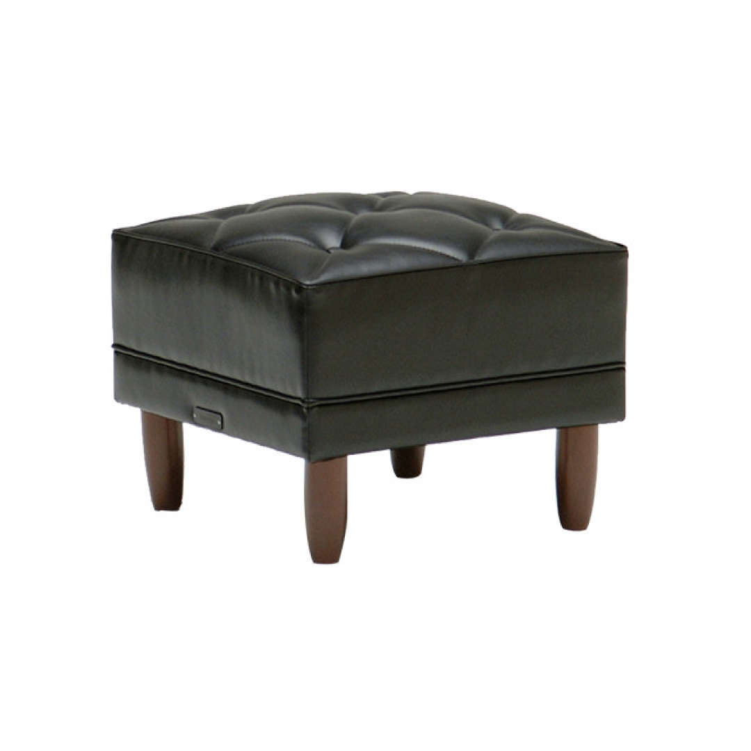 カリモク60｜オットマン｜スタンダードブラック×ウォールナット