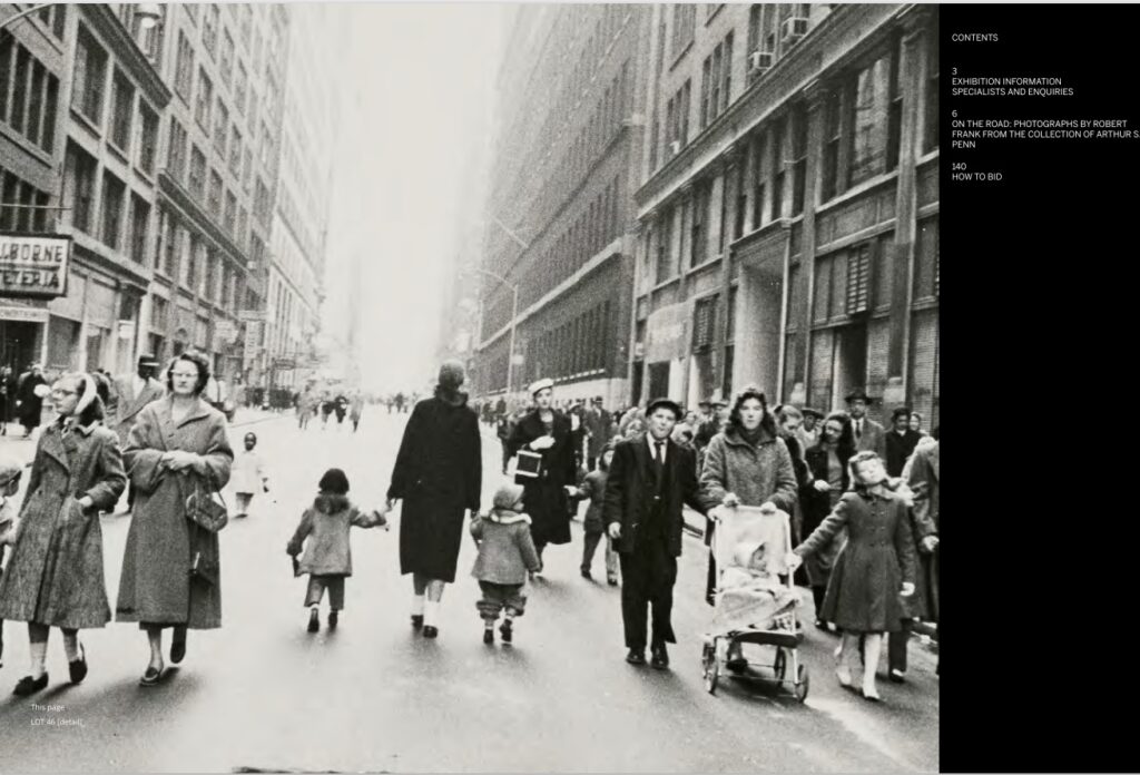サザビーズ・ニューヨークで開催 ロバート・フランク写真の単独セール
