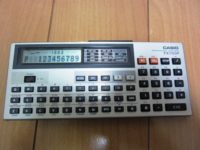 CASIO FX-700P | Kyoro's Room Blog