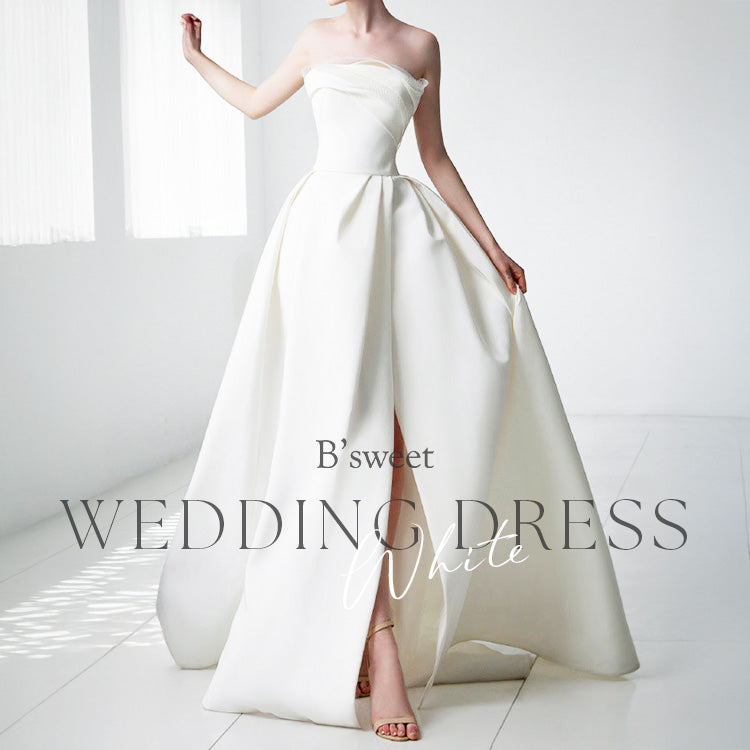 wd727as】ビスチェフィッシュテールトレーンドレス Aライン – ドレス