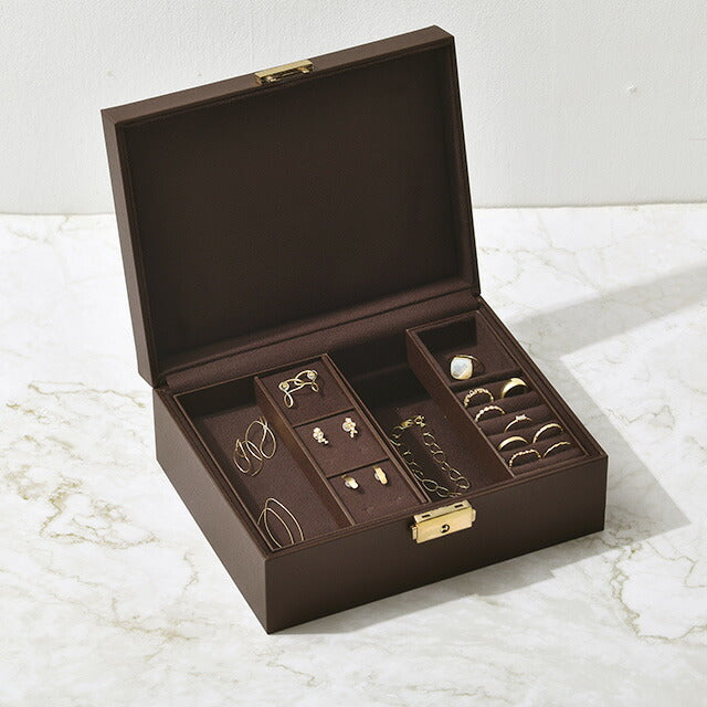 ジュエリーボックス シックブラウン L （鍵付き） – cullent（カレン）