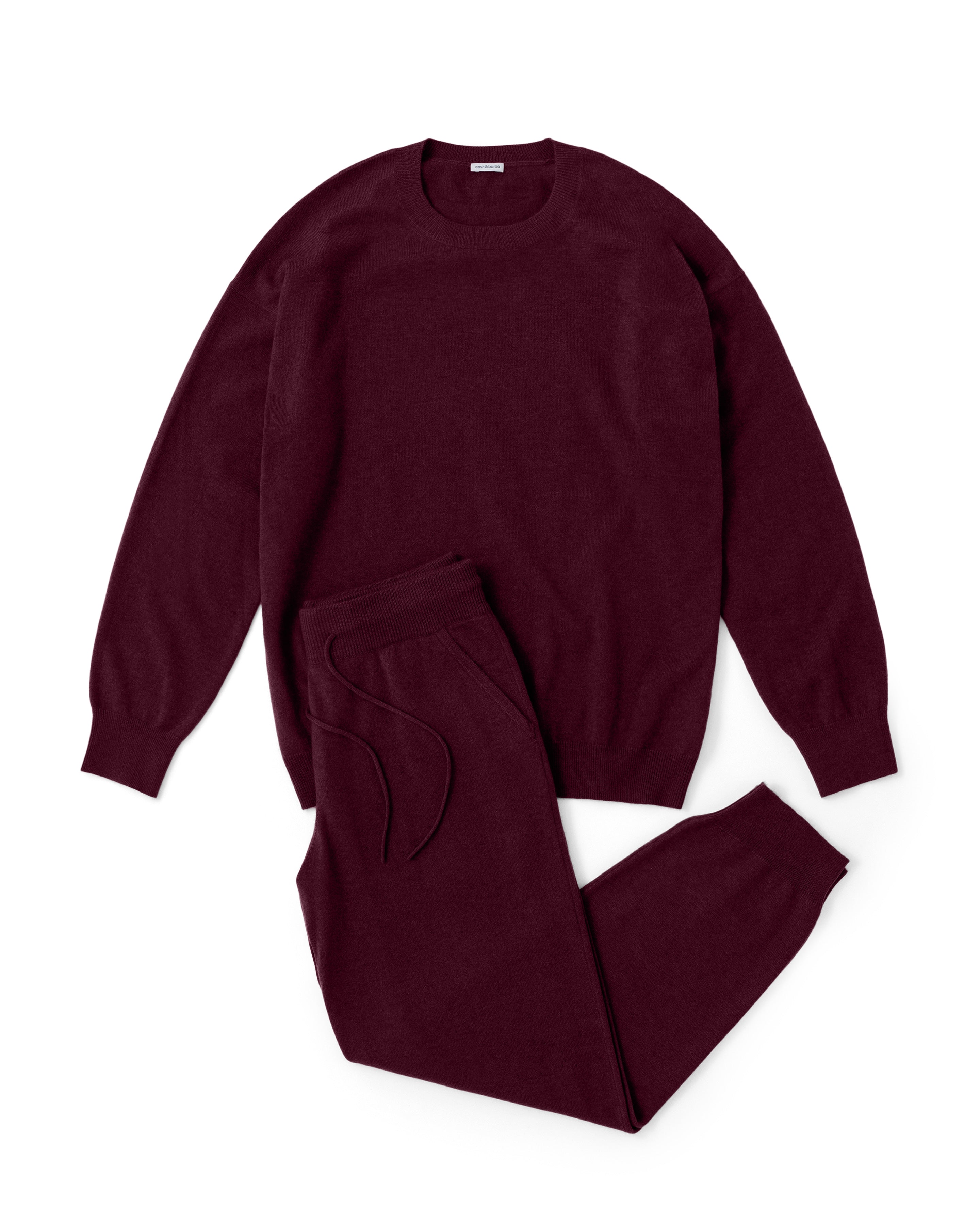 モンゴリアンカシミヤ セットアップ, Bordeaux – cash & barba