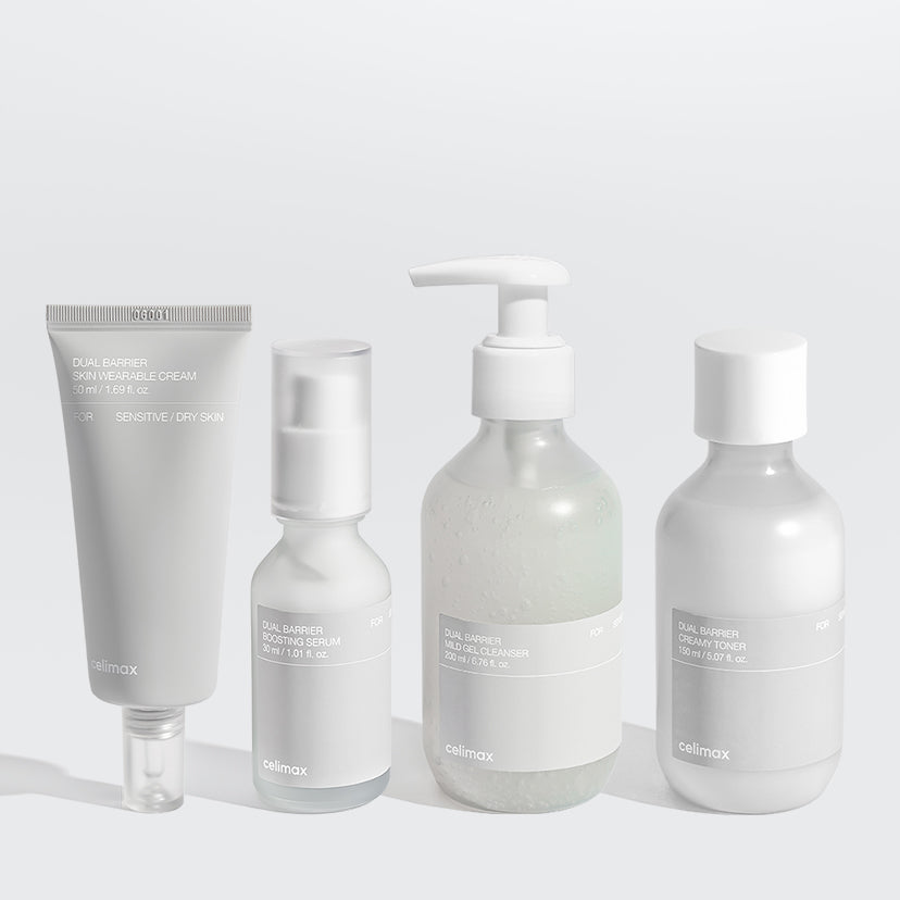 デュアルバリア4点セット「トナー＋クリーム＋セラム＋クレンジング」