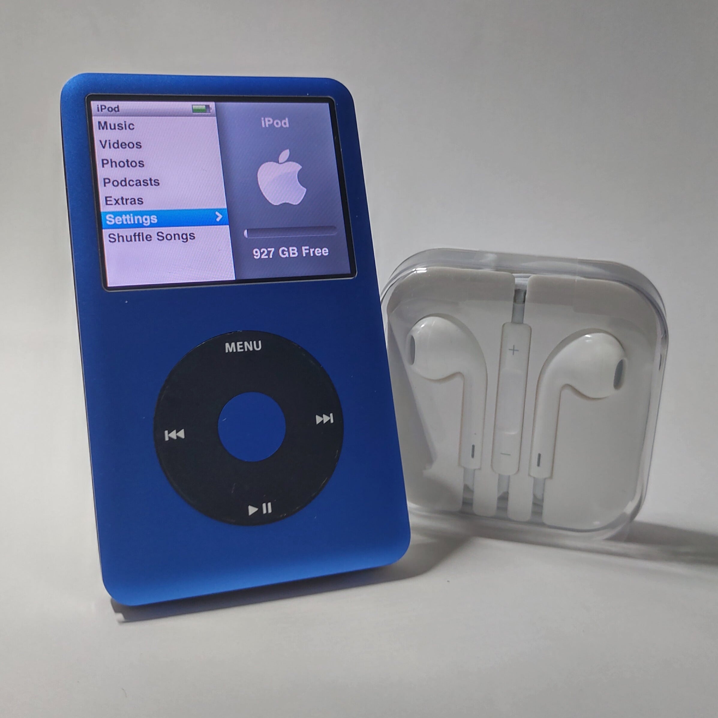 iPod classic - Blue and Black | Flash Storage and Extended Battery