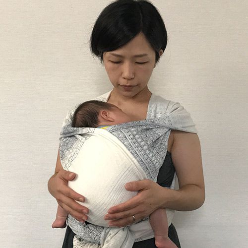 ヘンプ、リネン混合 新生児から体重制限がなく抱っこやおんぶに使える