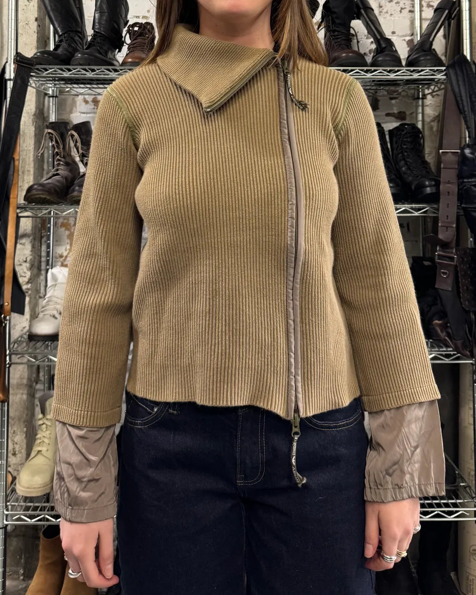 Emporio Armani Asymmetrical Wool Zip Sweater – Dolce Vita Hub