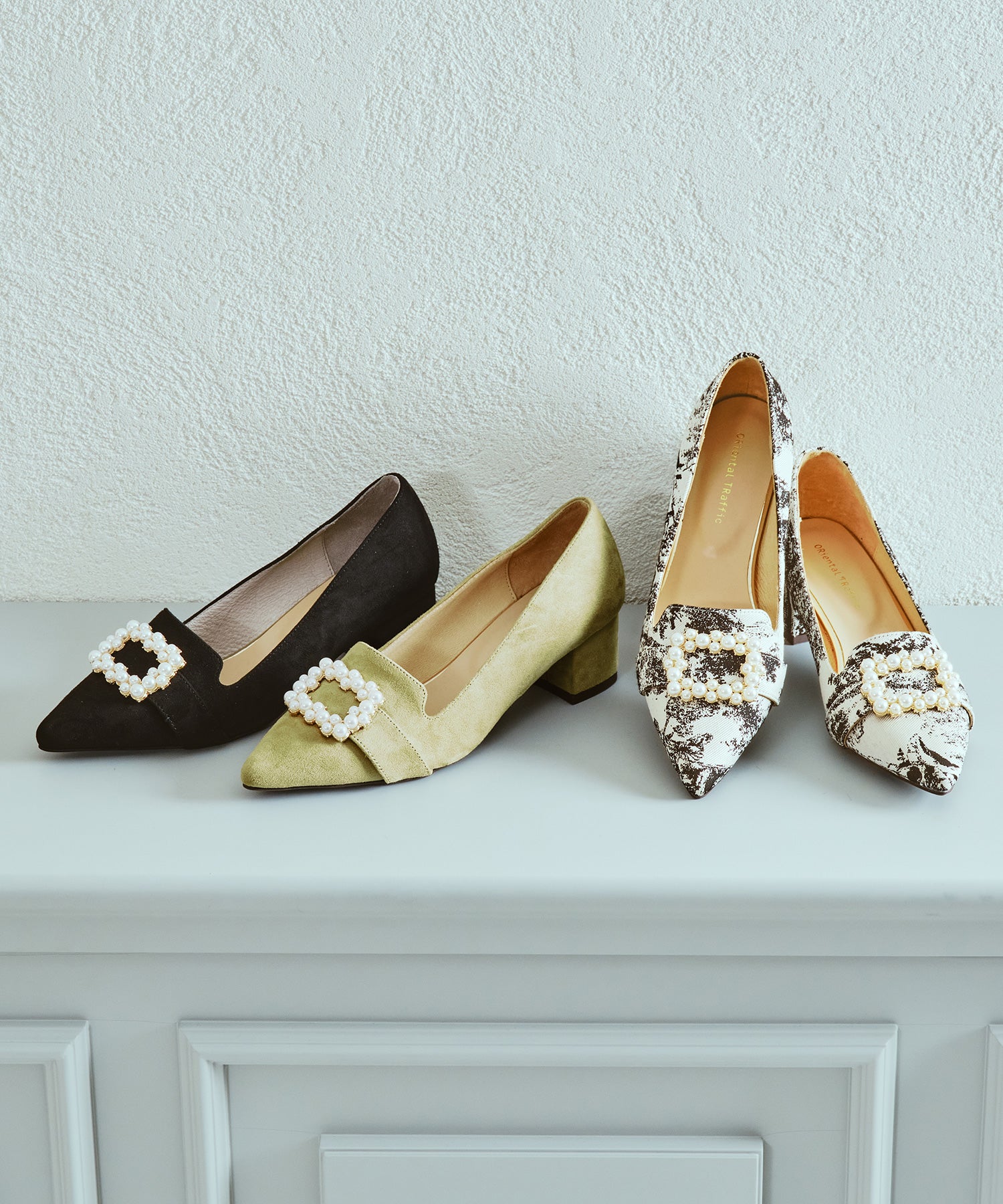 オッフェン パールオペラシューズ 37pointed-OPERAN PEARLS / BLACK