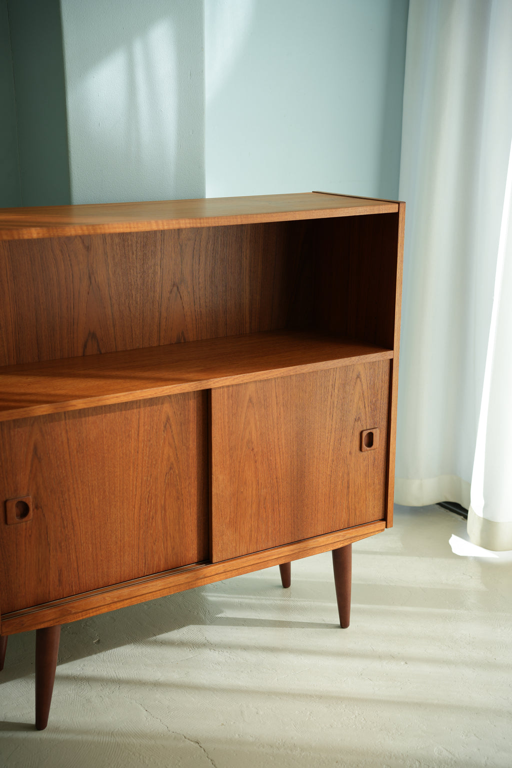 デンマークヴィンテージ キャビネットシェルフ 本棚 チーク材 北欧家具