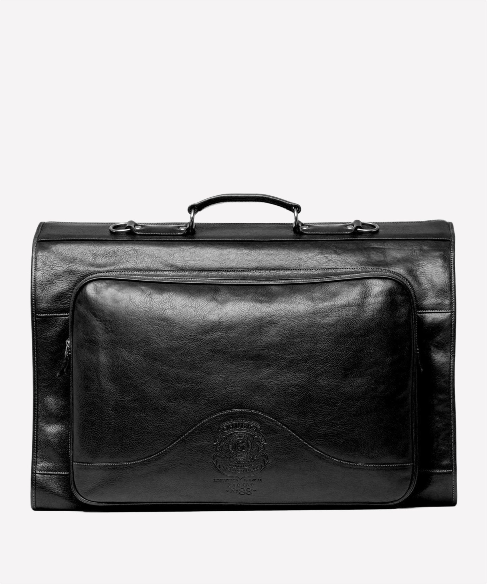 Packet No. 83 | Vintage Black Leather Garment Bag | Ghurka