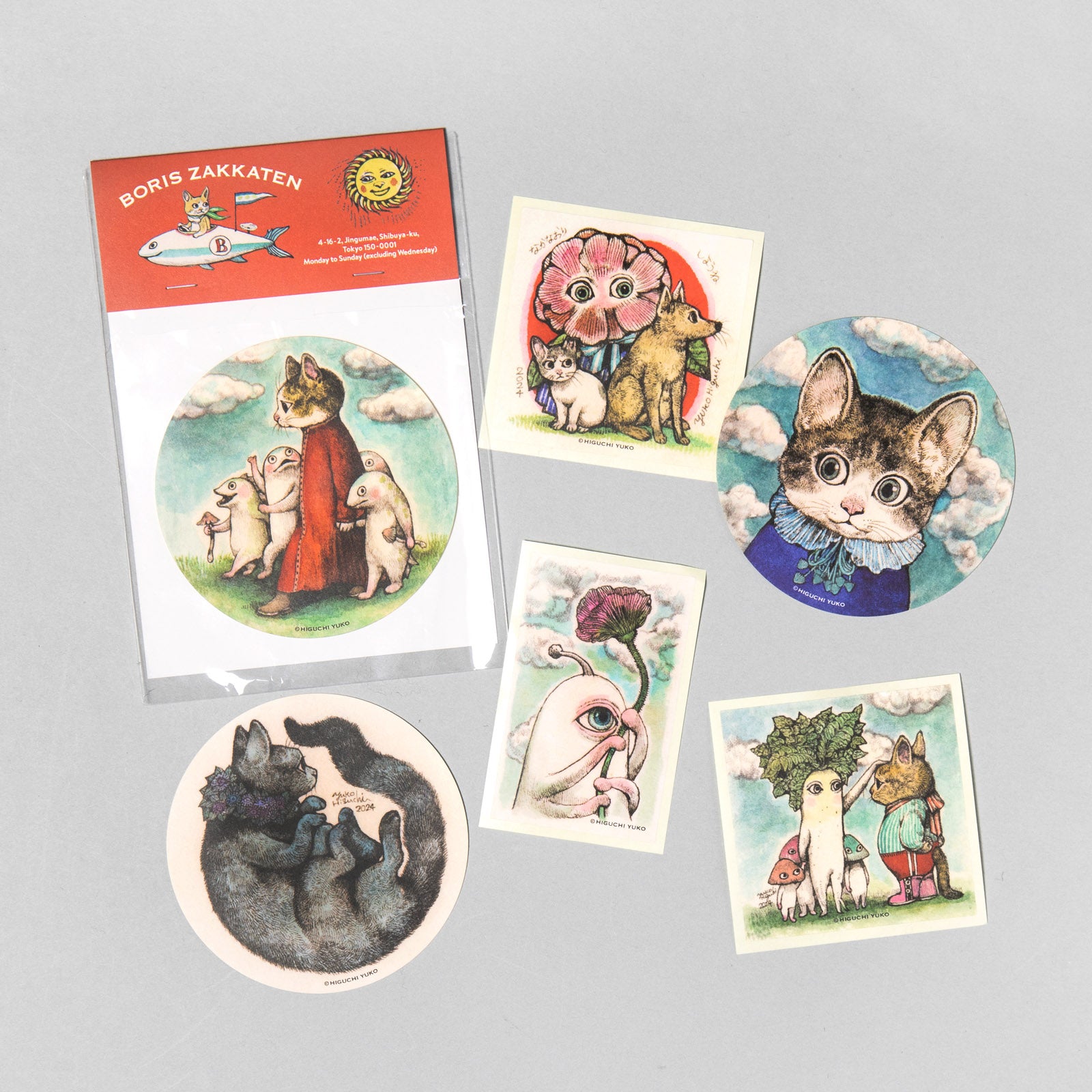 ステッカー6枚セット SPRING – ボリス雑貨店