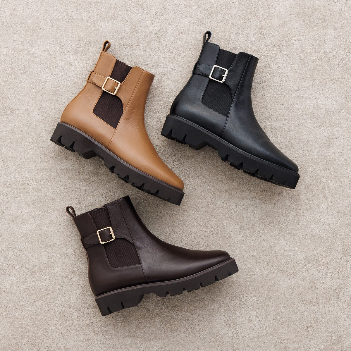 再値下げ】トラックソールサイドゴアベルトブーツ/651406