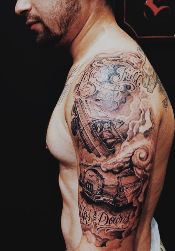 ロサンゼルスにあるミスター・カートゥーンの腕のタトゥー。 : r/tattoos