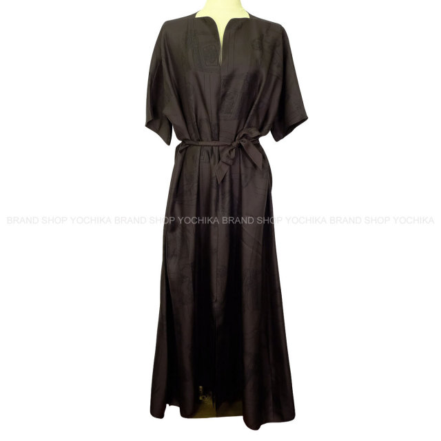 2023 春夏 HERMES エルメス ワンピース シャツ ドレス ミディポケット