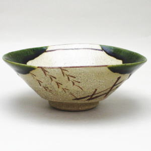 初代 松本佩山 本人作 青磁小服茶碗 共箱 翡翠色 上品な