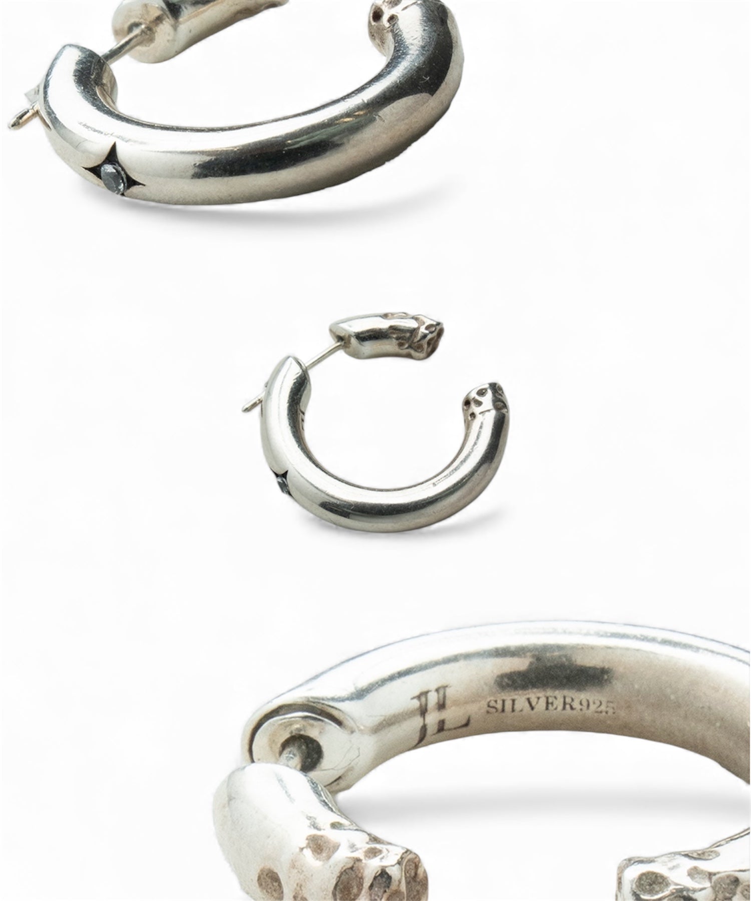 Reverse Hoop Earrings – Silver 925 – Jent Louis
