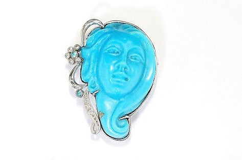 K18WG【チロ カリョーネ】トルコ石 トルマリン ダイヤモンドペントップ