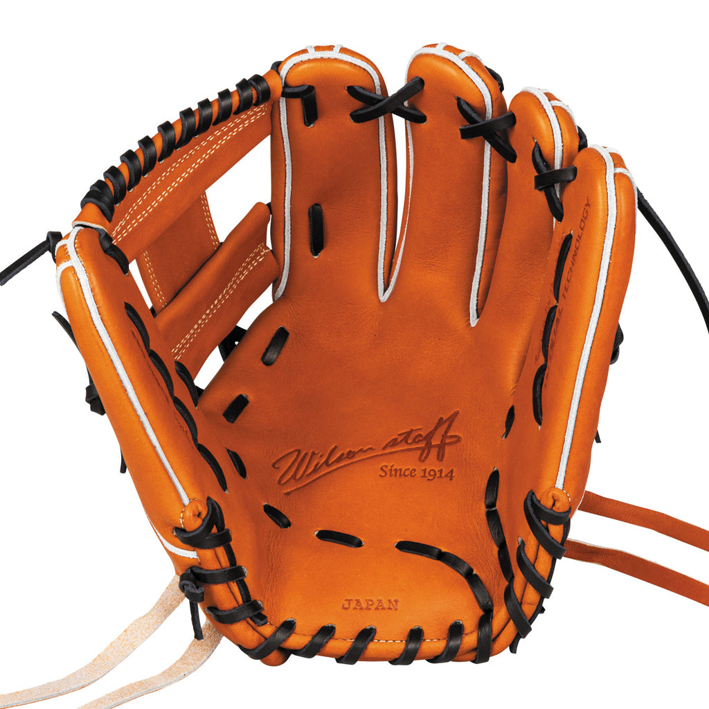 硬式用 Wilson Staff DUAL 内野手用 87型 - Tオレンジ by Wilson Japan
