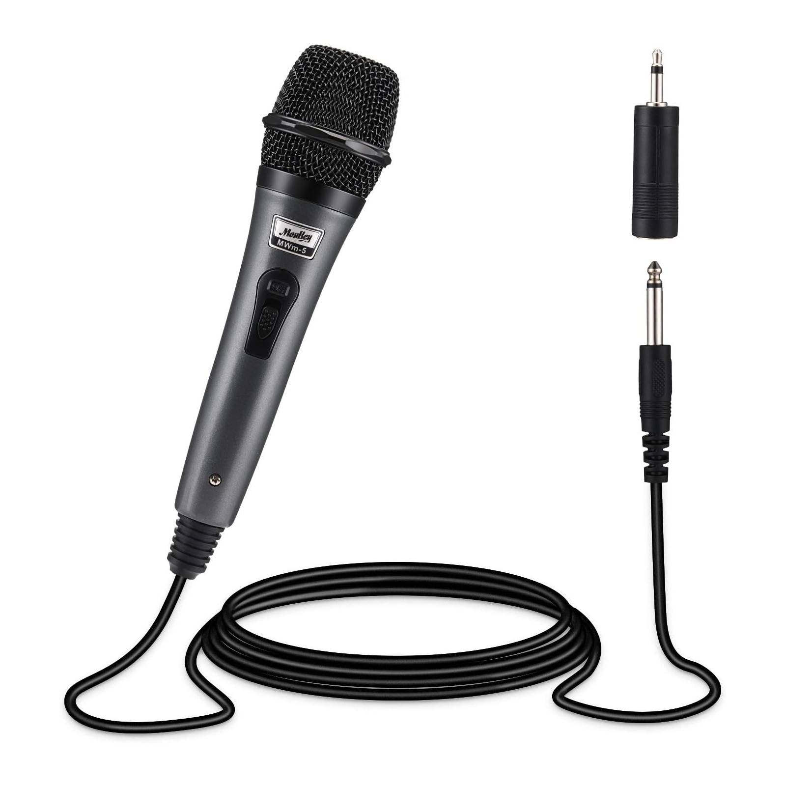 MWm-5 グレーダイナミックマイク有線手持ちカラオケ用 13ftケーブル
