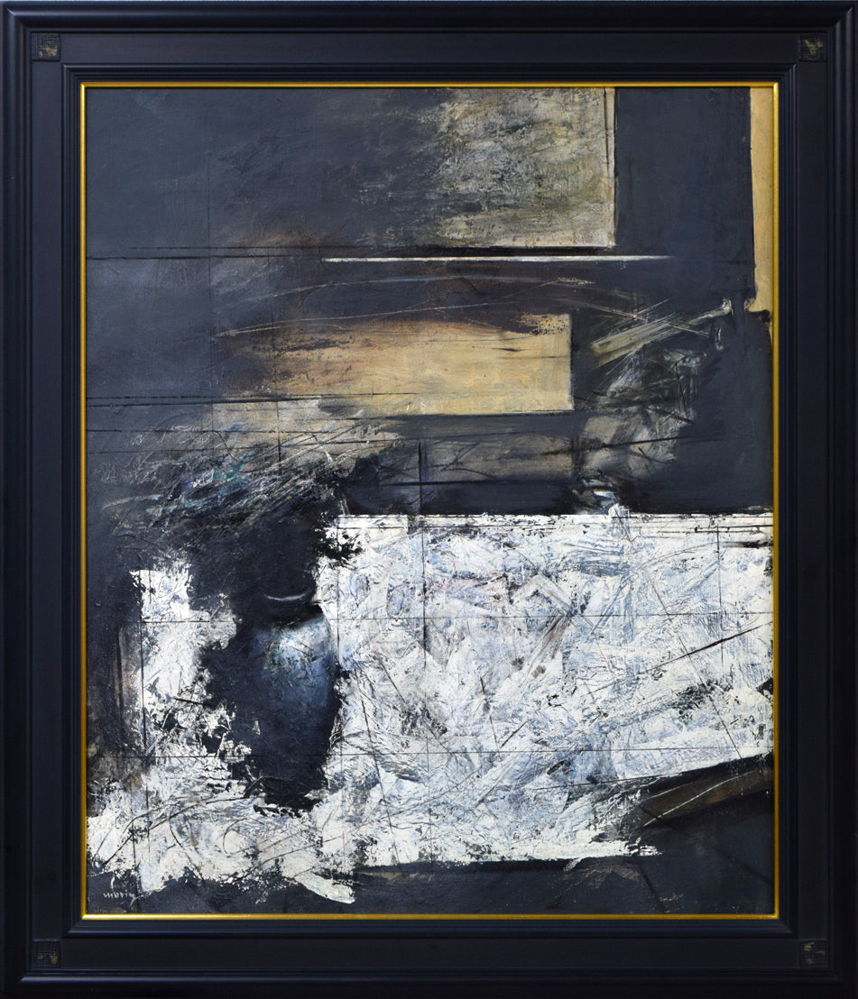 森山誠「卓上04-2」油絵・F20号 絵画買取・販売の小竹美術