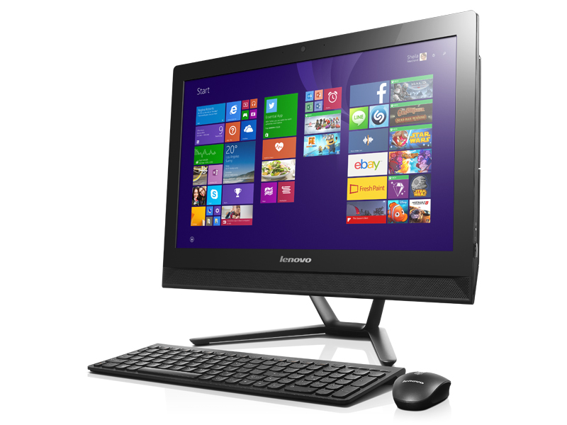 Windowsデスクトップ Lenovo C470 PC Intel Celeron レノボ、奥行き50