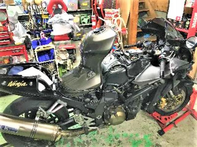 カワサキ ZX-12R シフトポジションインジゲーター取り付け