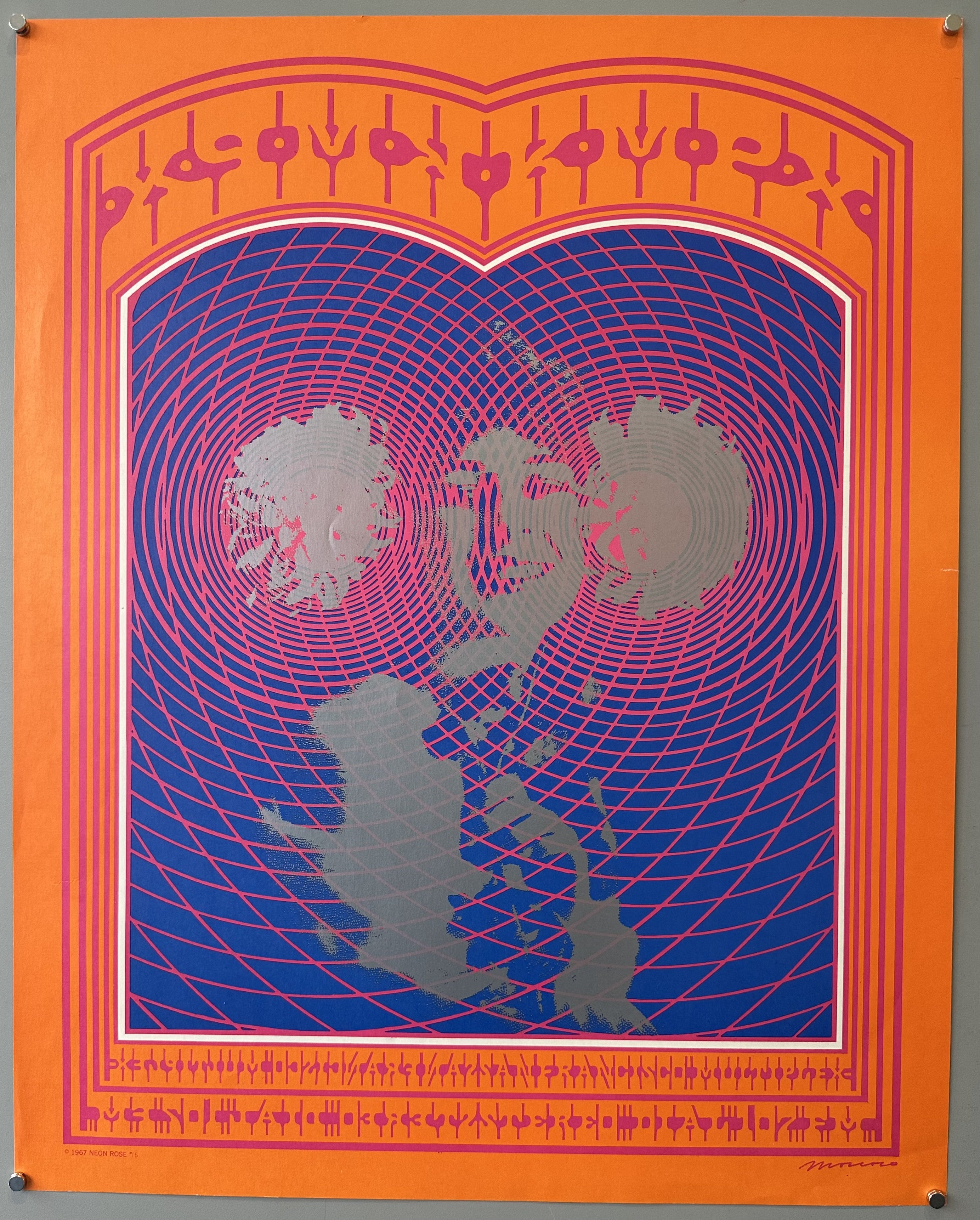 KMPX Radio Neon Rose – Poster Museum