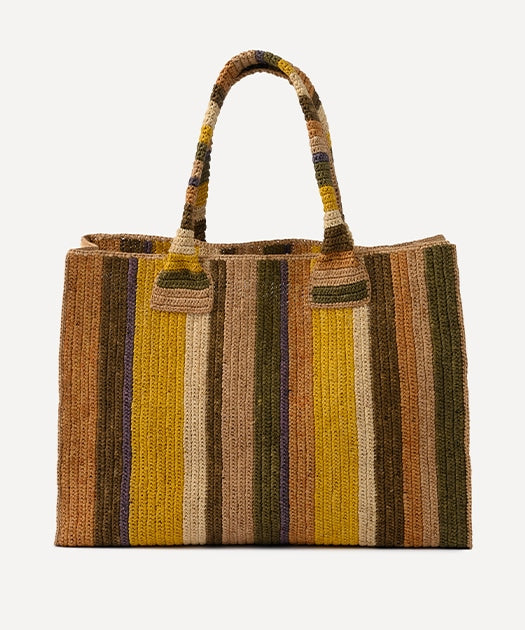 ラフィアマルチカラートートバッグ / オーガニックコットン – PRISTINE