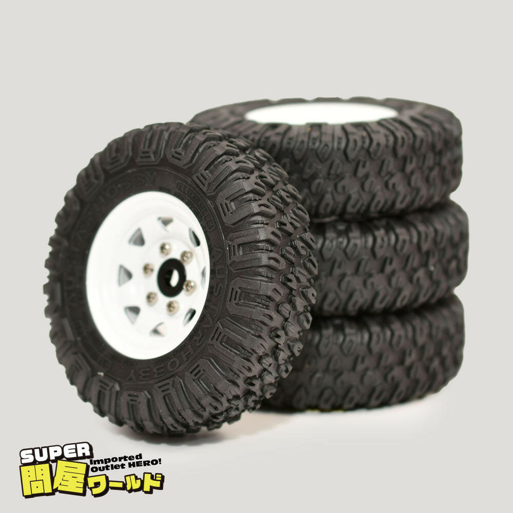 問屋ワールド】クローラーRC用1.55インチスチール製ビードロック