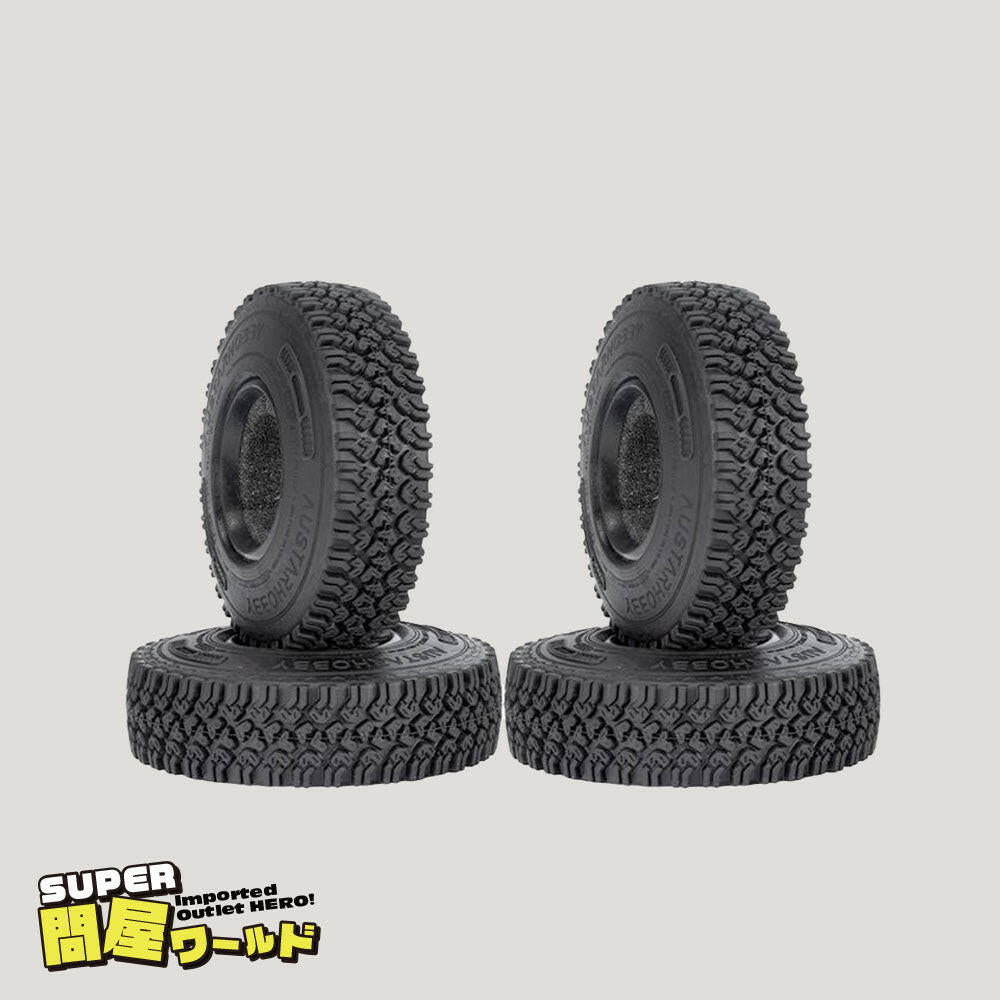 問屋ワールド】クローラーRC用1.55インチビードロックホイール用タイヤ