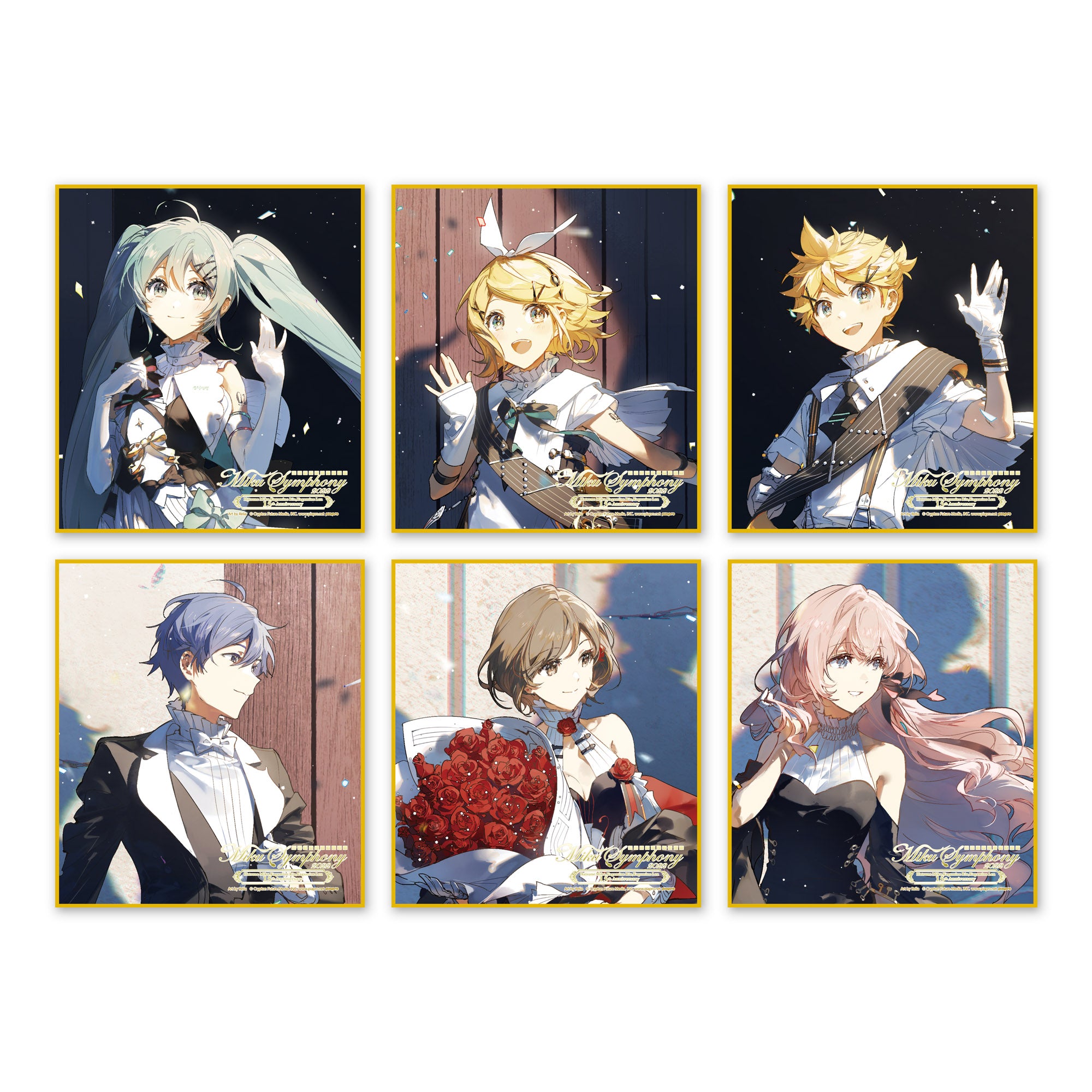 初音ミクシンフォニー2022 ミニ色紙6枚セット(横浜公演 Ver