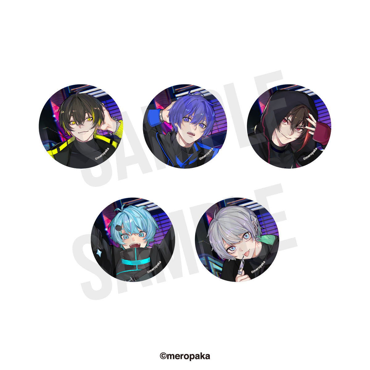 11月下旬以降順次発送予定】めろぱかランダム缶バッジ 新生2周年記念