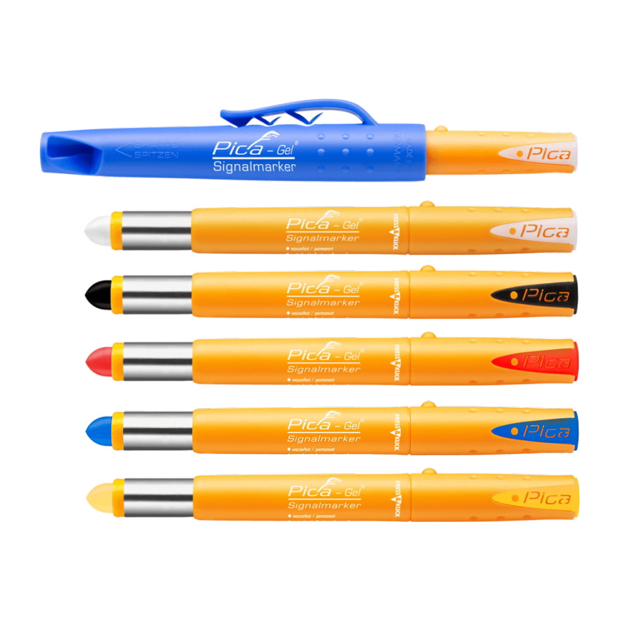 ピカマーカー Pica GEL シグナルマーカー 8080 白 / 青 / 赤 / 黒 / 黄
