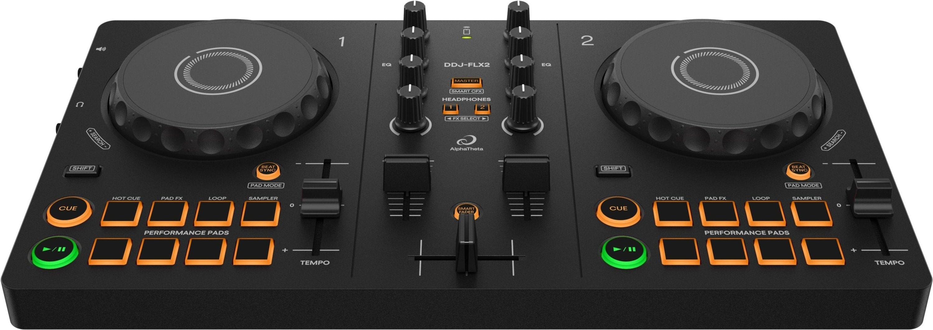 Alpha Theta DDJ-FLX2 Ultracompact 2-Channel DJ Controller