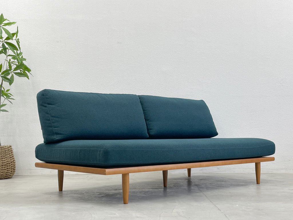 極美品】 UNICO ZIZZI(ジッジ) ソファ & オットマン グリーン 極美品