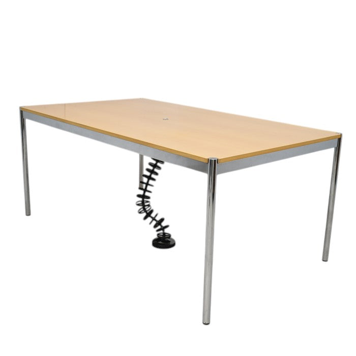 中古】USM Haller ハラーテーブル 配線口 コード受 ケーブルガイド付