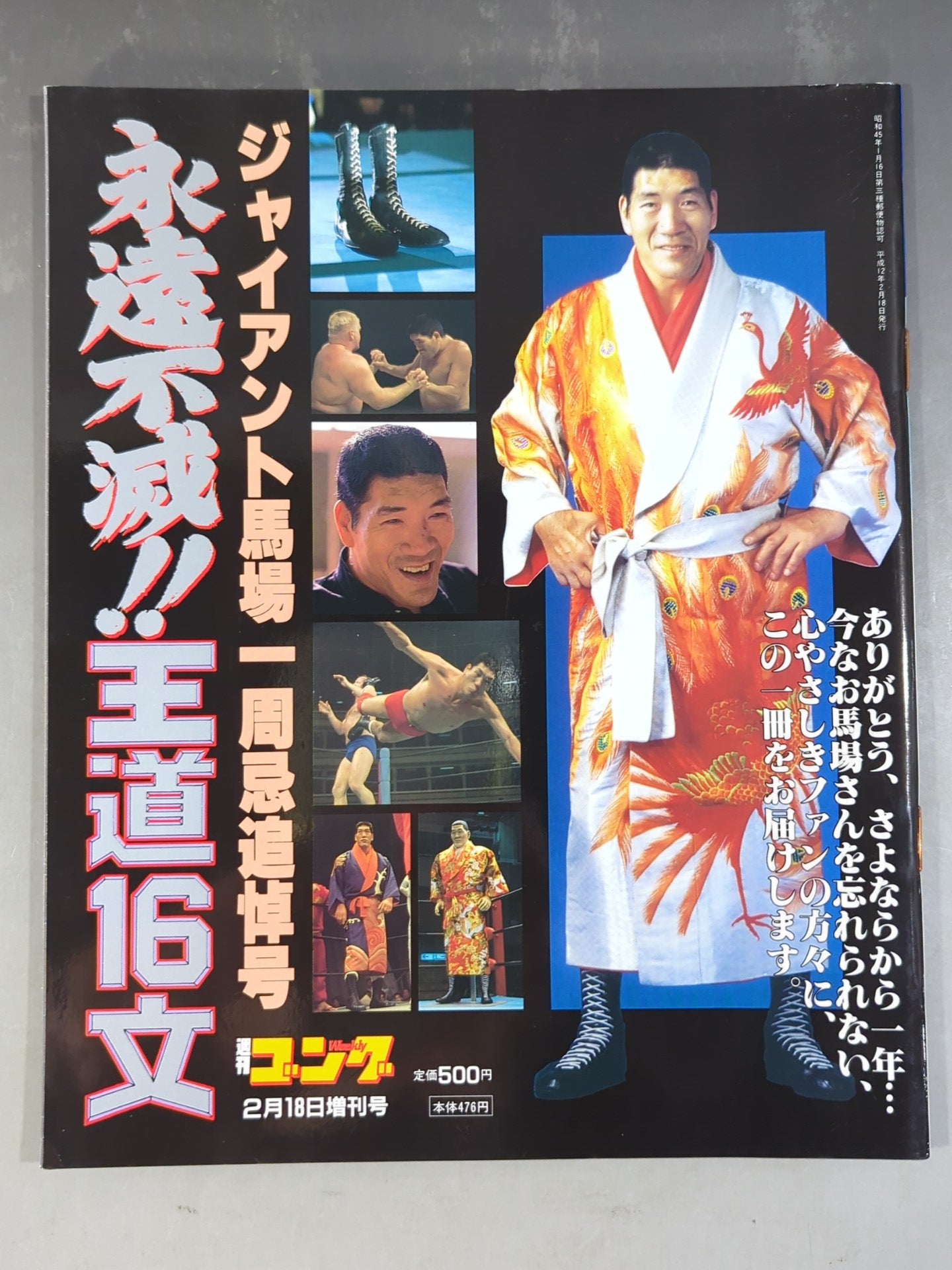 ゴング増刊号 永遠不滅!! 王道16文 ジャイアント馬場一周忌 – 闘道館