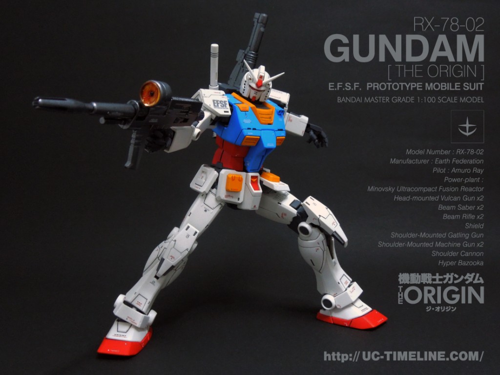 MG ガンダム（GUNDAM THE ORIGIN版）完成報告。 – UC-TIMELINE