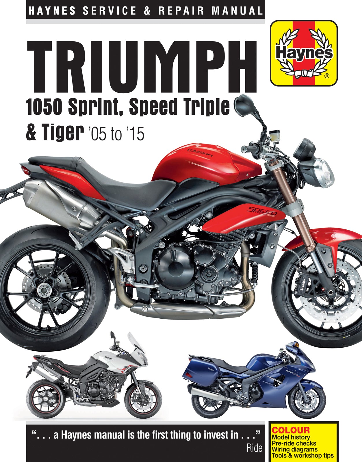 Triumph 1050 Sprint ST/GT, Speed Triple/R & Tiger/SE/Sport (05-15