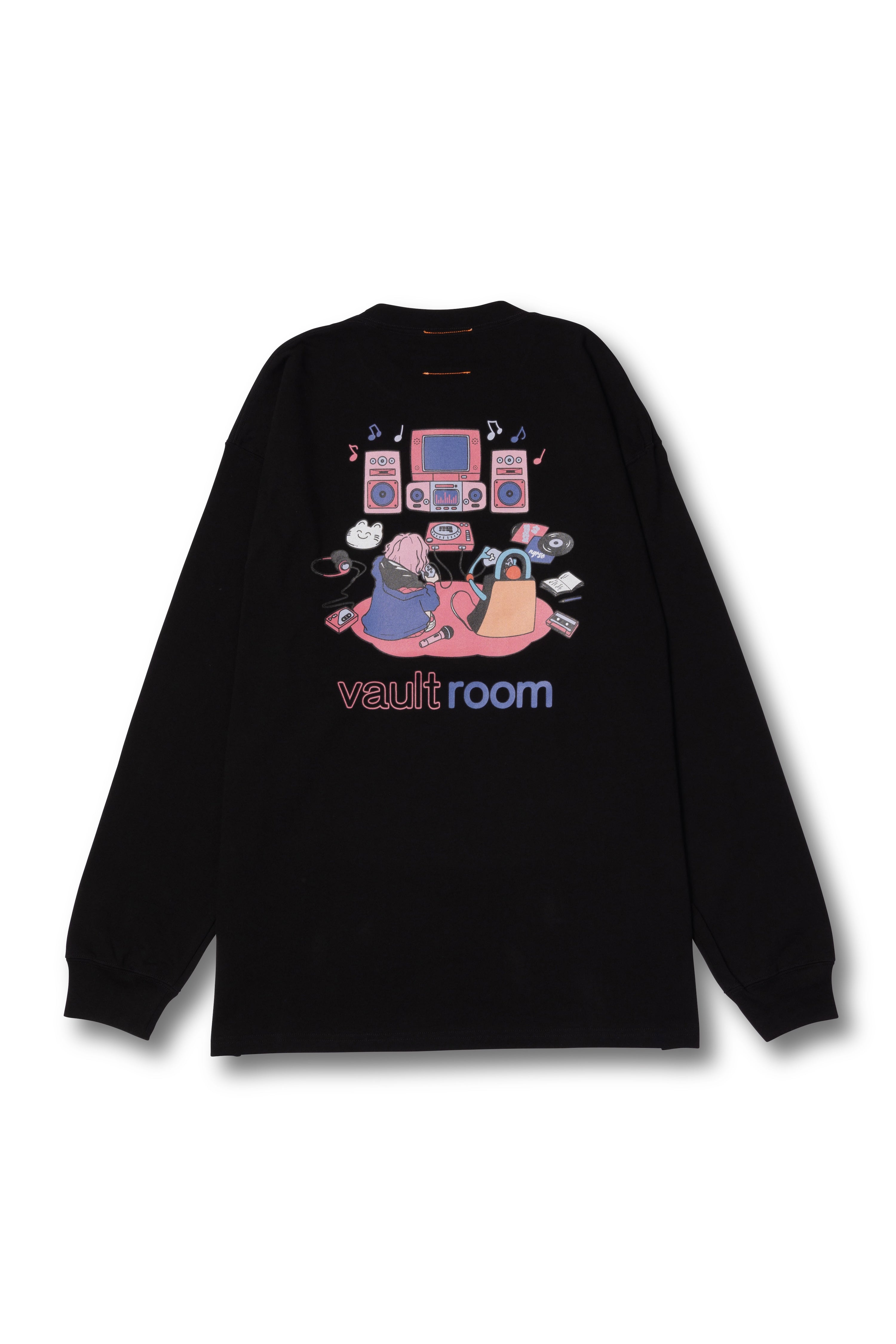 valtroom × nqrse L/S TEE / BLACK – VAULTROOM