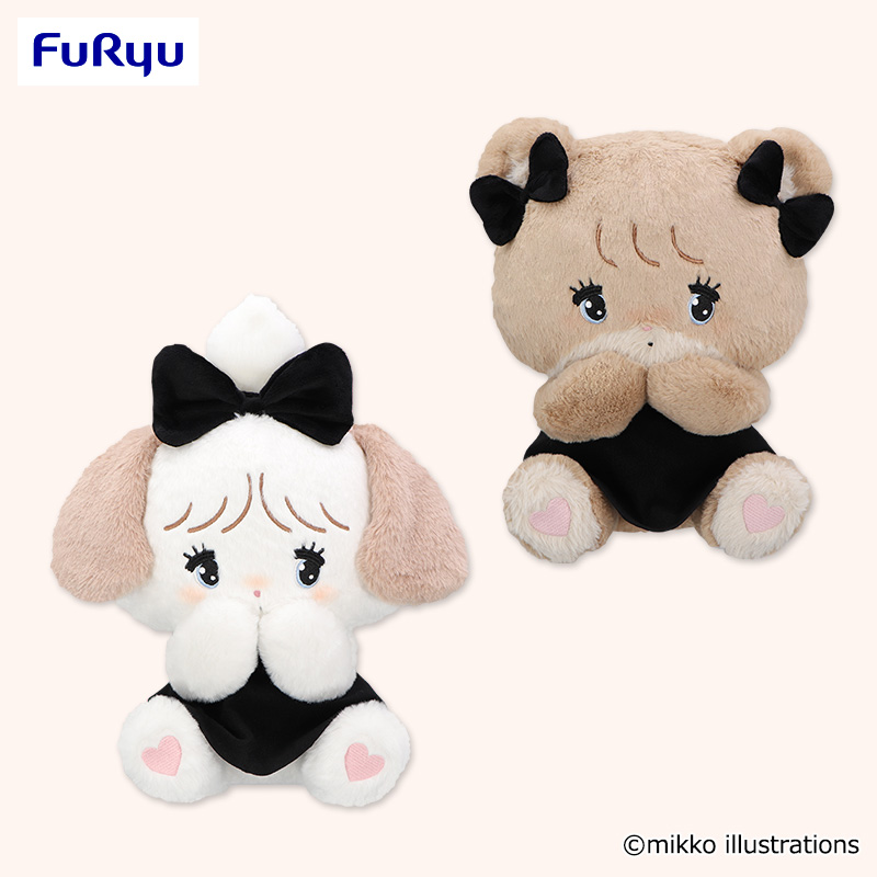 mikko characters BLACK RIBBON BIGぬいぐるみ～スフレ＆ラテ