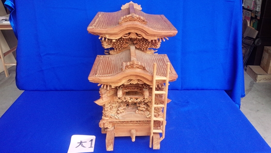 彫刻欄間の高原銘木店 ＞ 飾り・置物 ＞ 0763 山車-大 だんじり祭り