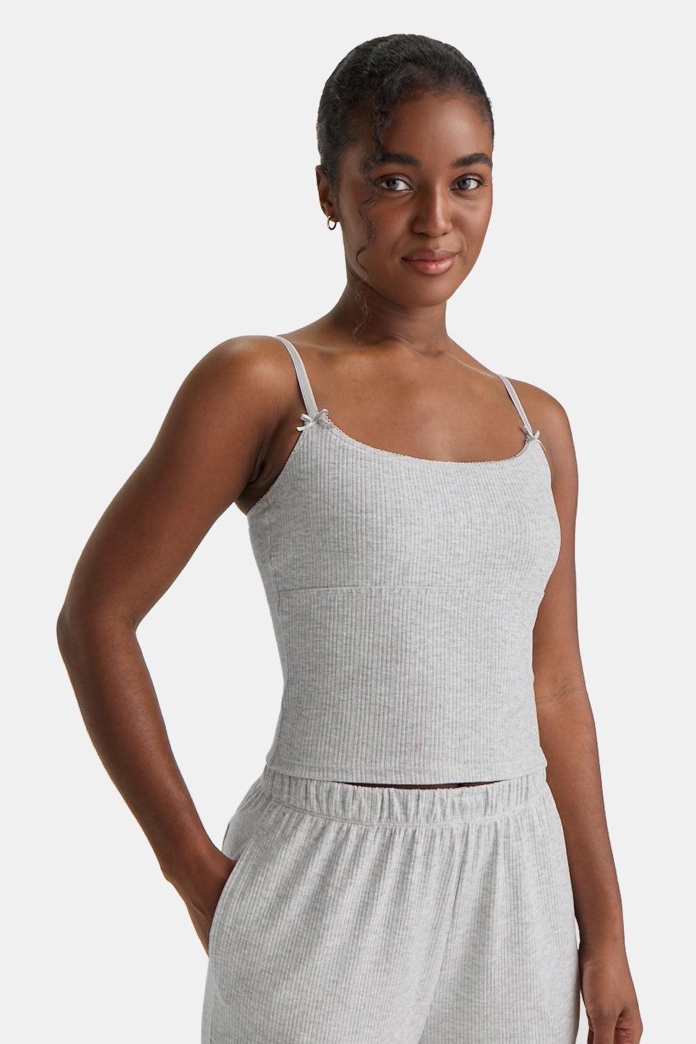 Soft Lounge Cami Top - Grey Marl – TALA